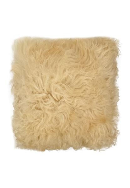 Lammfellkissen Gotland Vanille mit Inlett