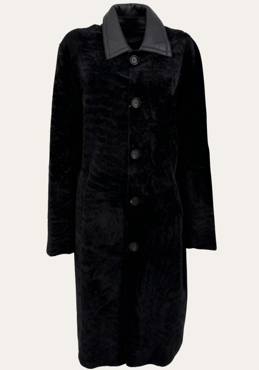 Francesca Shearling Mantel – Eleganz in zwei Facetten - Größe: M