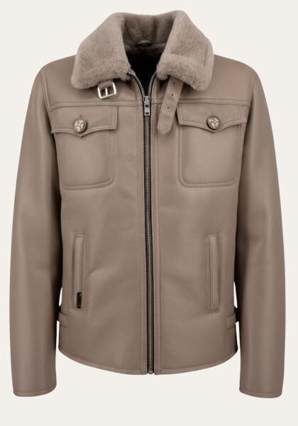 Shearling Herrenjacke – elegante Raffinesse im modernen Stil