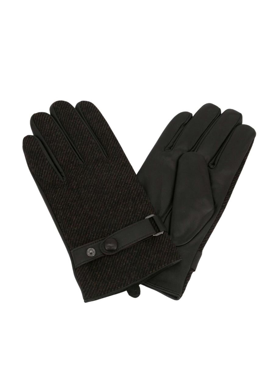 Herren Fingerhandschuhe aus Wolle Norman - Größe: XL | Farbe: Braun