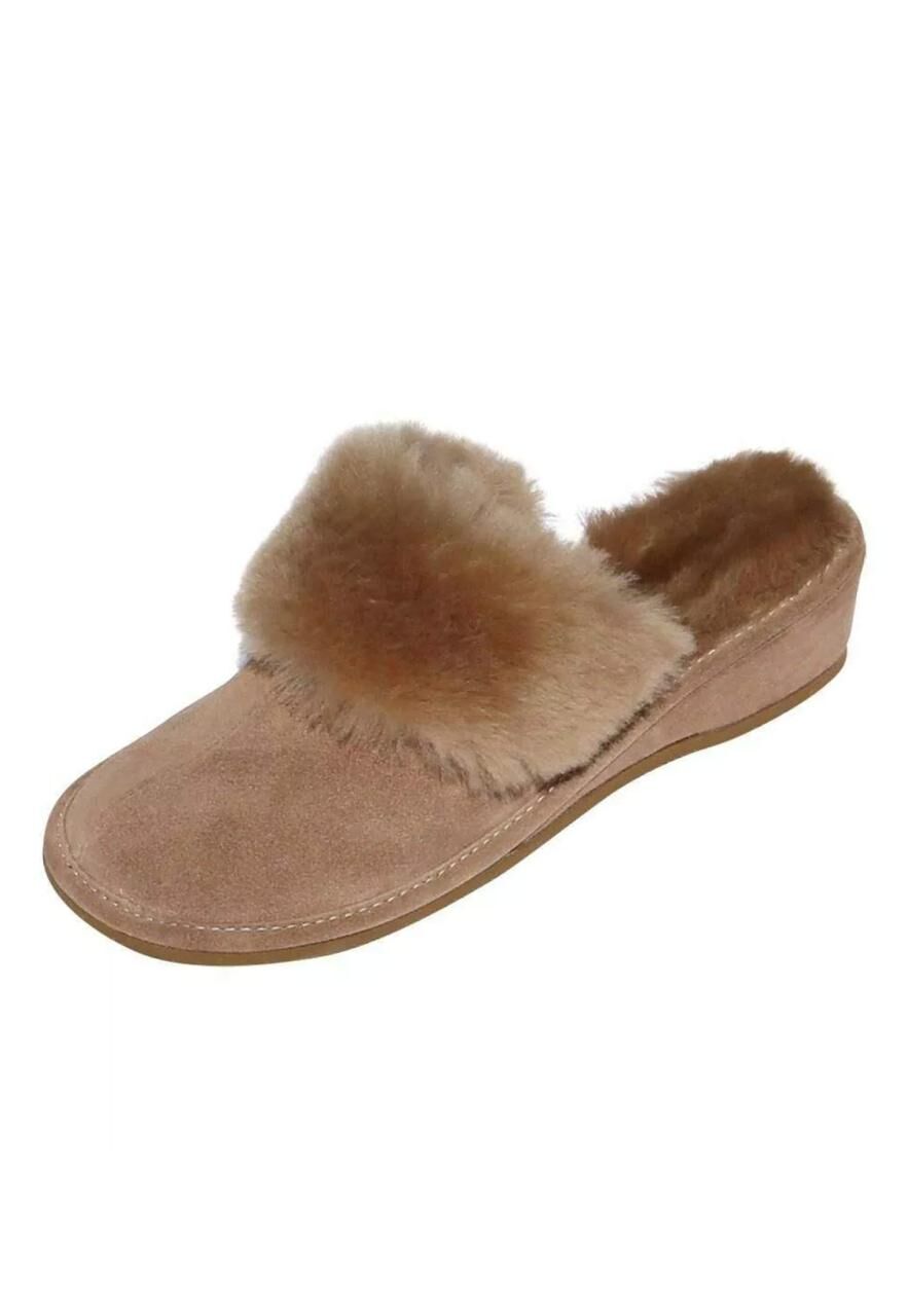 Lammfell Hausschuhe - MAROKKO BEIGE - Schuhgröße: EUR 39