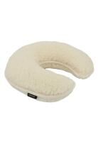 Nackenhörnchen aus Merinowolle Ecru