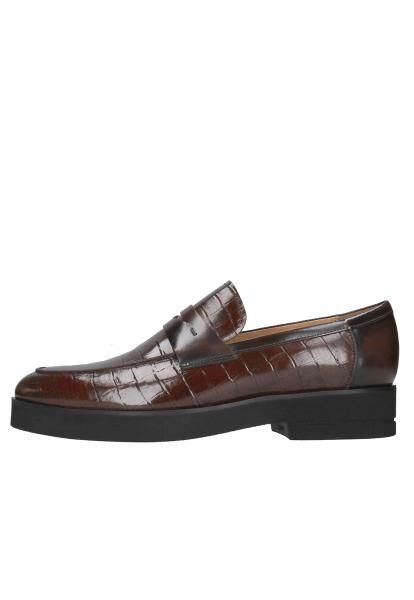 Loafers aus Leder Liam Modell A632 Braun