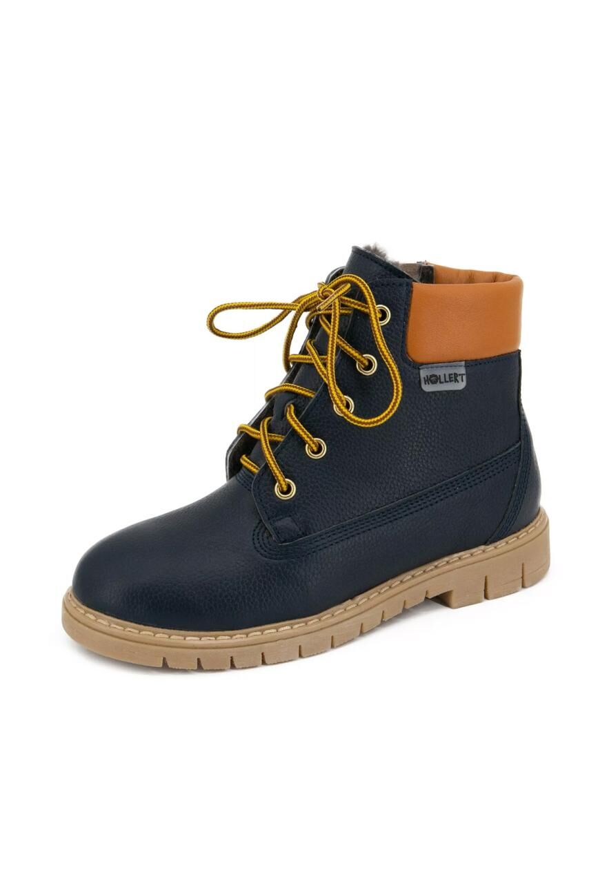 Lammfell Winterboots für Kinder Modell 460 - Schuhgröße: EUR 28 | Farbe: Dunkelblau
