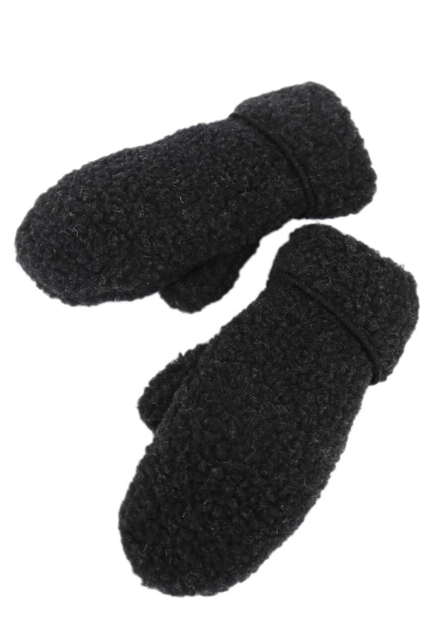 Fausthandschuhe Molli B-Ware Schwarz aus Merinowolle S/M -