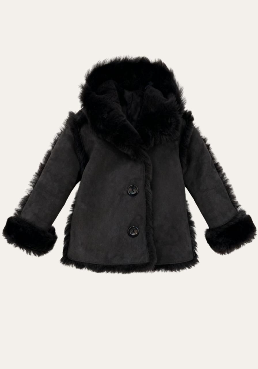 Luan Merino Lammfelljacke – Erdige Eleganz & natürlicher ... - Größe: 98/104