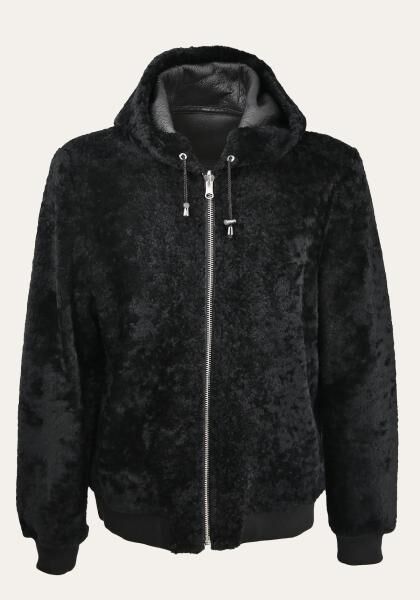 Lammfell Wendejacke Eric Schwarz