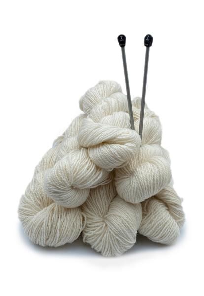 Sheep's wool for knitting White 1kg