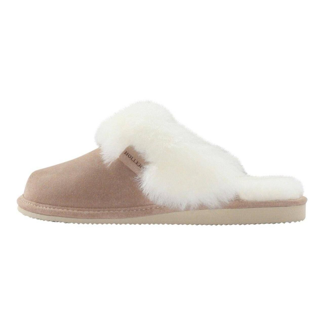 Lammfell Hausschuhe - MALIBU - Schuhgröße: EUR 38 | Farbe: Beige/Weiß