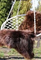 Lammfell Natur Farben 80-90 - Grizzly