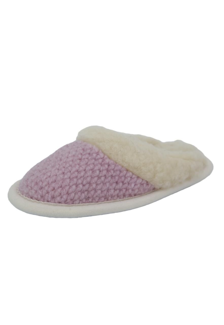 Hausschuhe Pantoffeln aus Merinowolle - PAULA - Farbe: Rosa | Schuhgröße: EUR 41/42