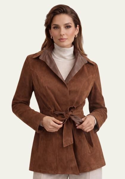 Lederjacke Braun – Beidseitig tragbar
