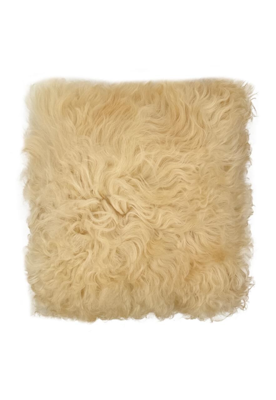 Lammfellkissen Gotland Vanille mit Inlett -