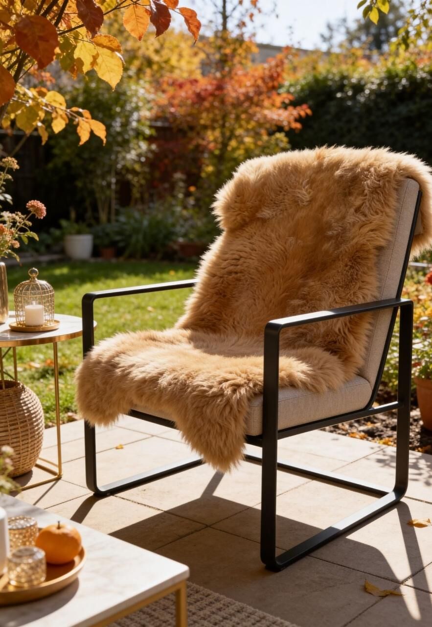Lammfell Merino Cappuccino - Größe: 100-110