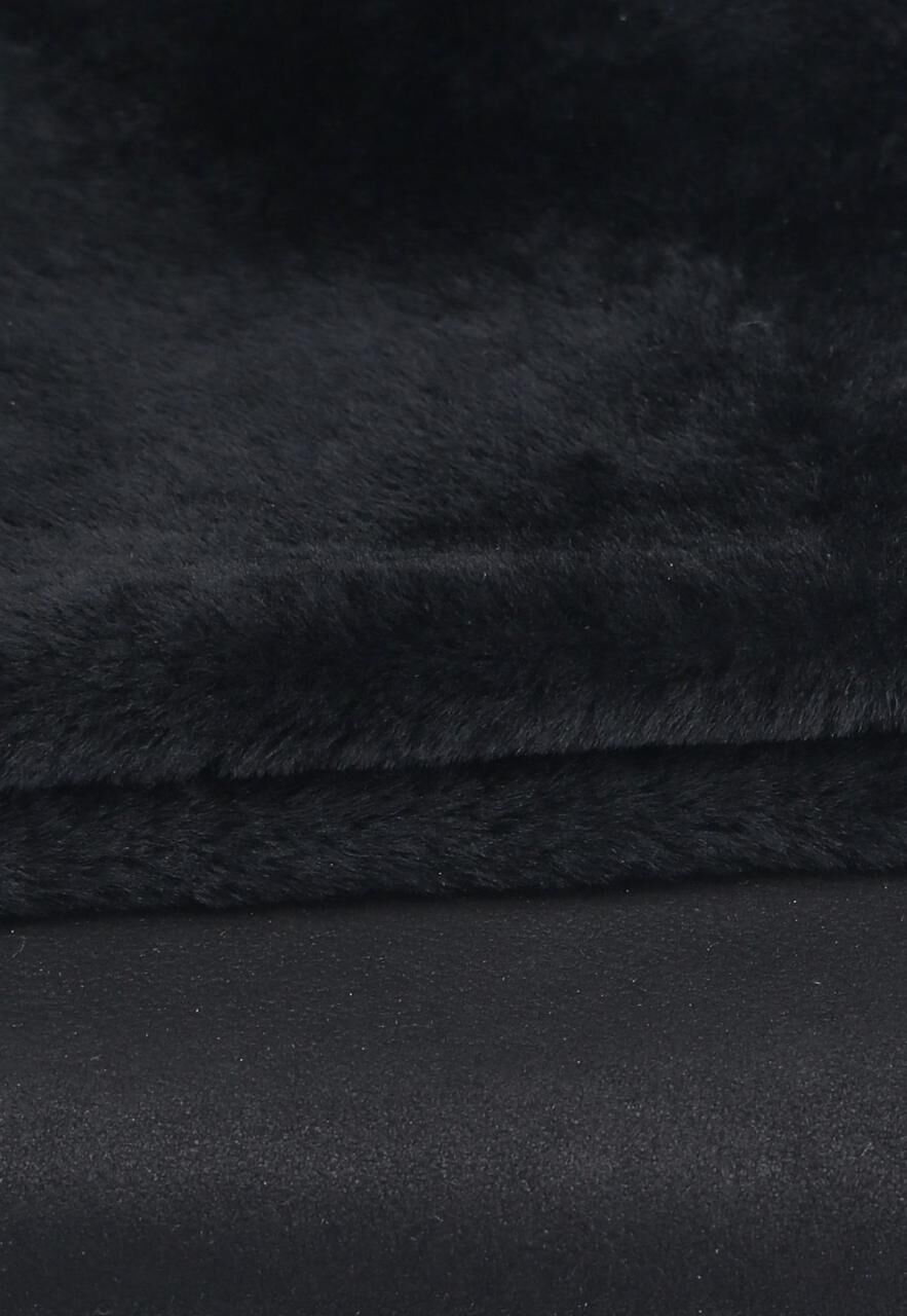 Merino Lammfell Schwarz Double-Face- für Bekleidung - Größe: 120-130