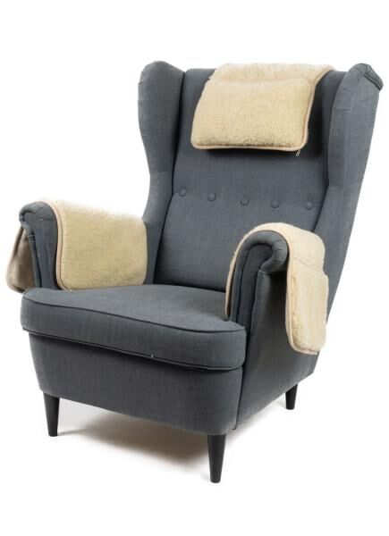 Set of 3 Merino Wool Chair Covers "Falco"