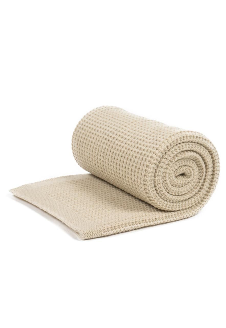 Wolldecke Merino Emma 130x170 - Farbe: Beige