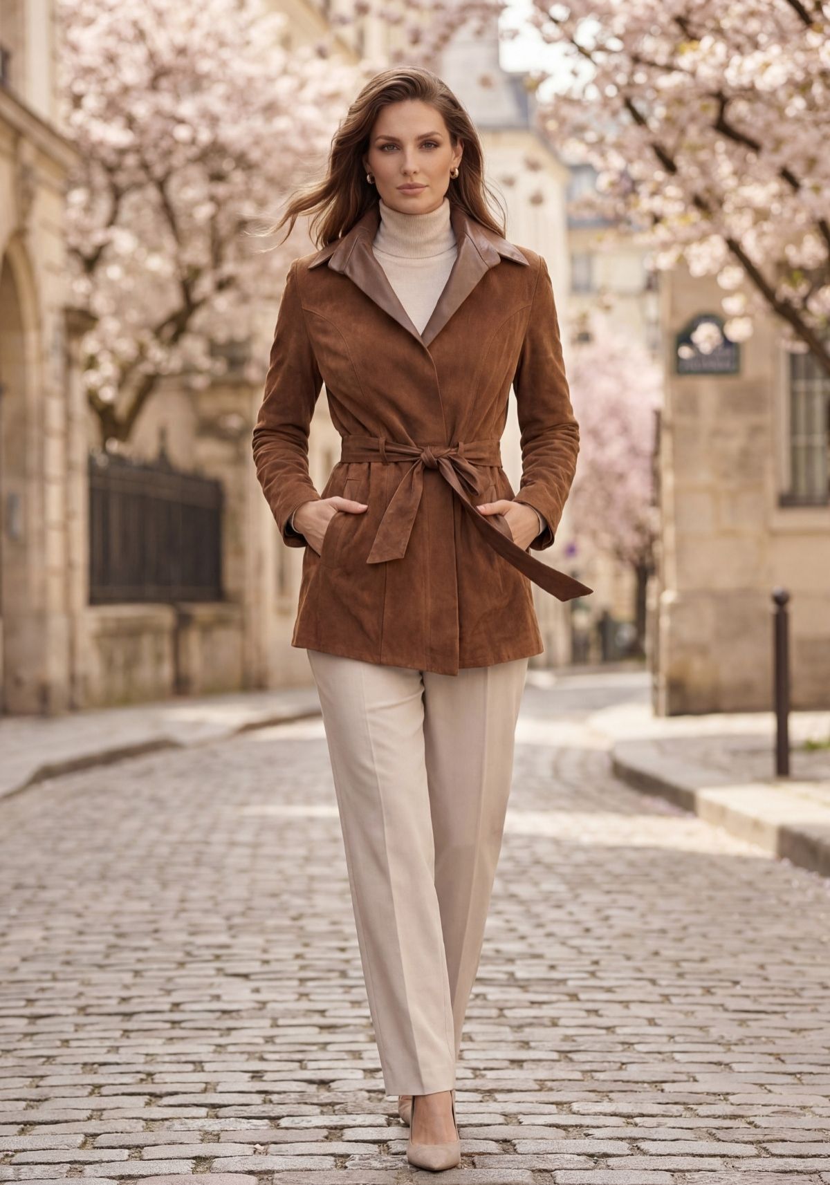 Lederjacke Braun – Beidseitig tragbar