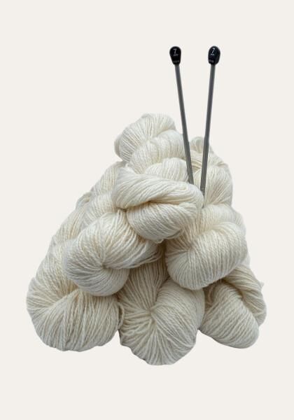 Sheep's wool for knitting White 1kg