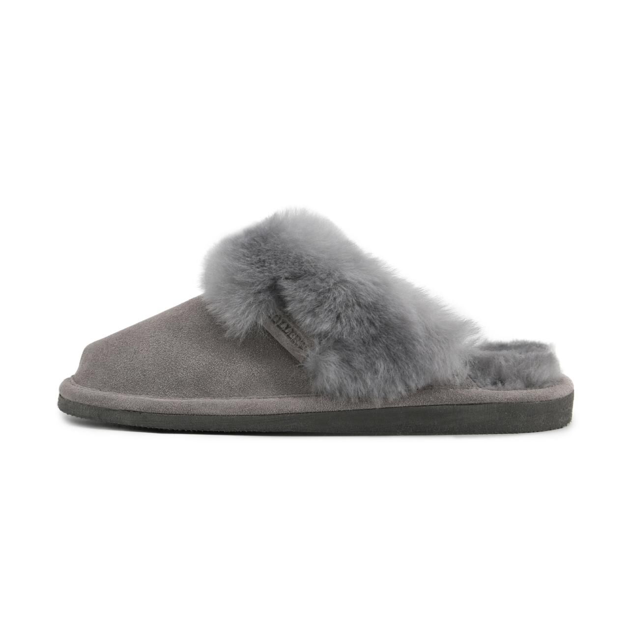 Lammfell Hausschuhe - MALIBU - Schuhgröße: EUR 38 | Farbe: Grau