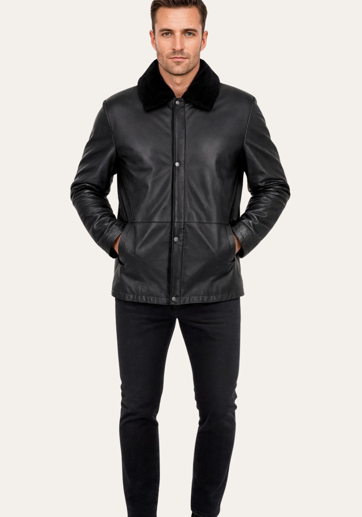 Jacke Enzo – Shearling Raffinesse für den modernen Gentleman