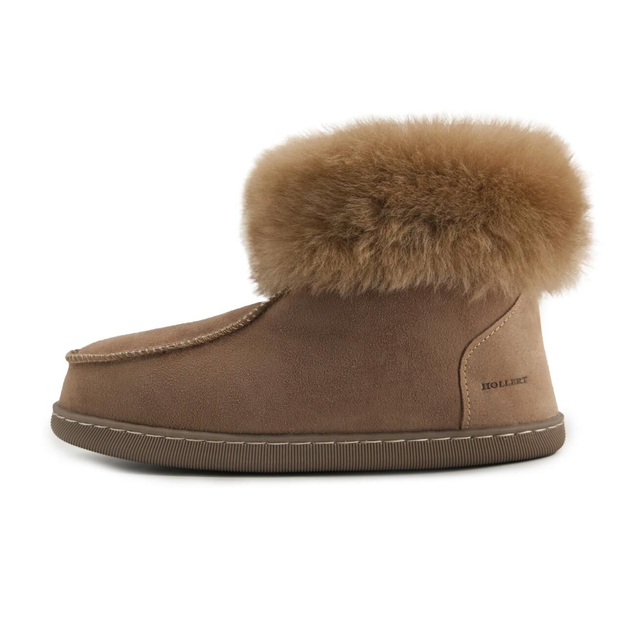 Lammfell Hausschuhe EWA - Schuhgröße: EUR 38 | Farbe: Braun