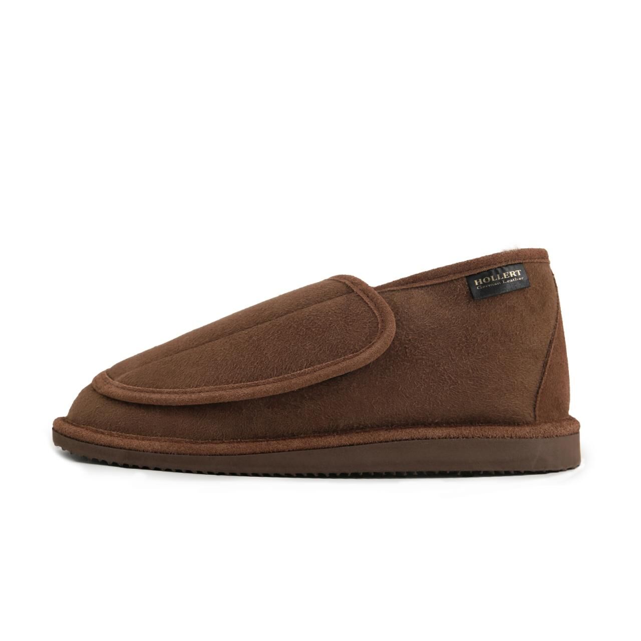 Lammfell Hausschuhe - CHRISTEL - Schuhgröße: EUR 46 | Farbe: Braun