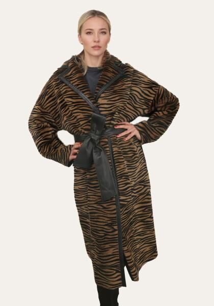 Lammfellmantel zum Wenden Tiger Ambe