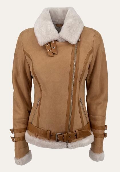 Lammfelljacke Melli Beese Beige