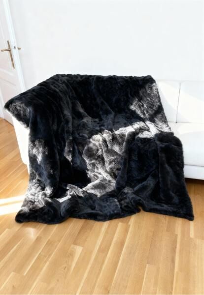 Lammfelldecke Merino 210 x 170 cm Modell 2523 Graphit