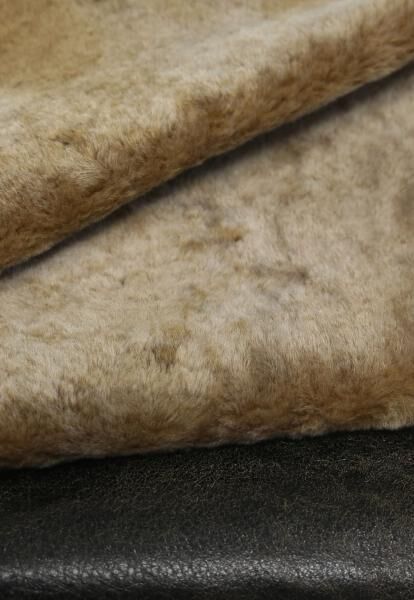 Merino Lambskin Walnut/Cappuccino Double-Faced for Clothing