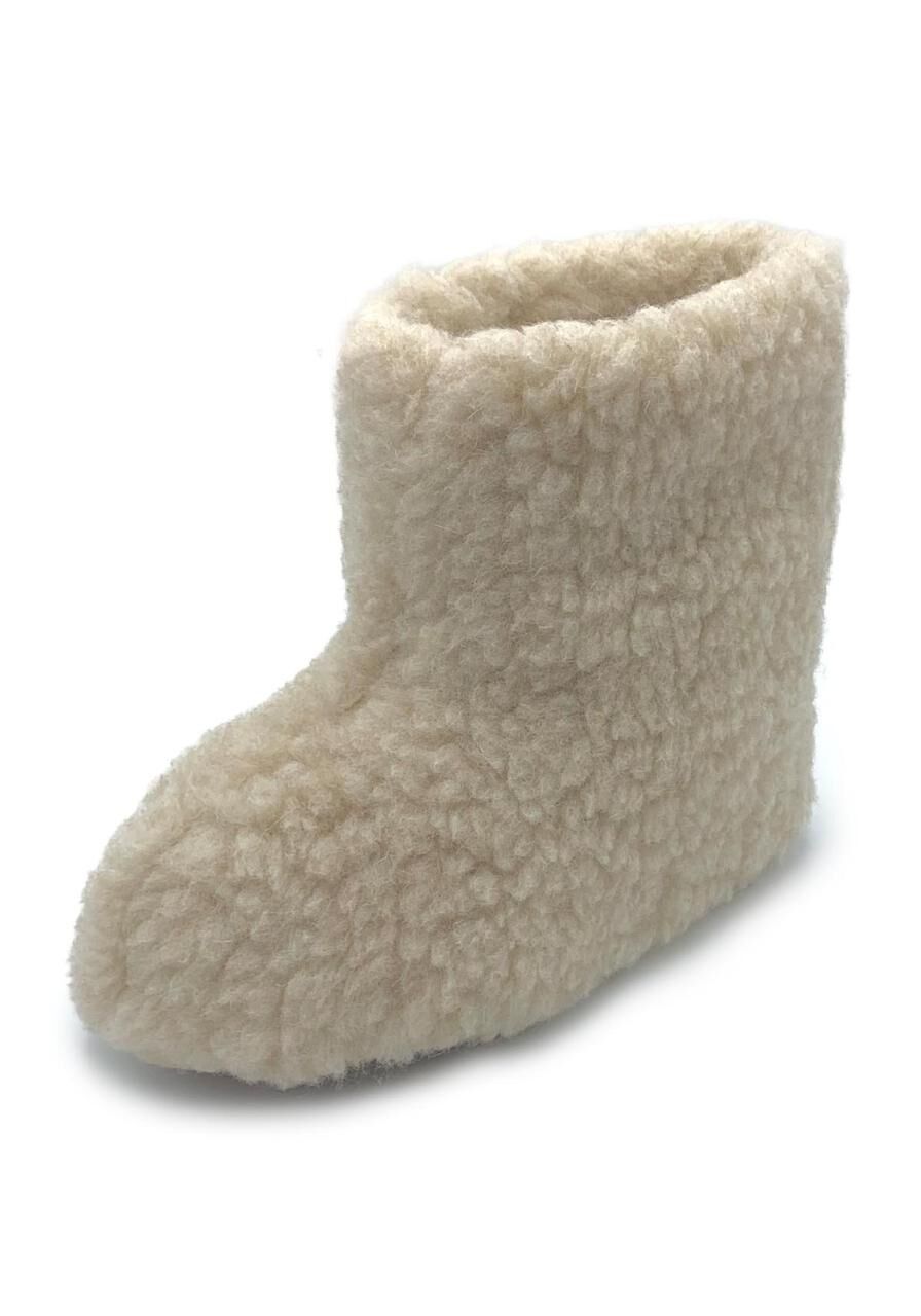 Hausschuhe aus Merinowolle Schnuffi Beige - Schuhgröße: EUR 37/38