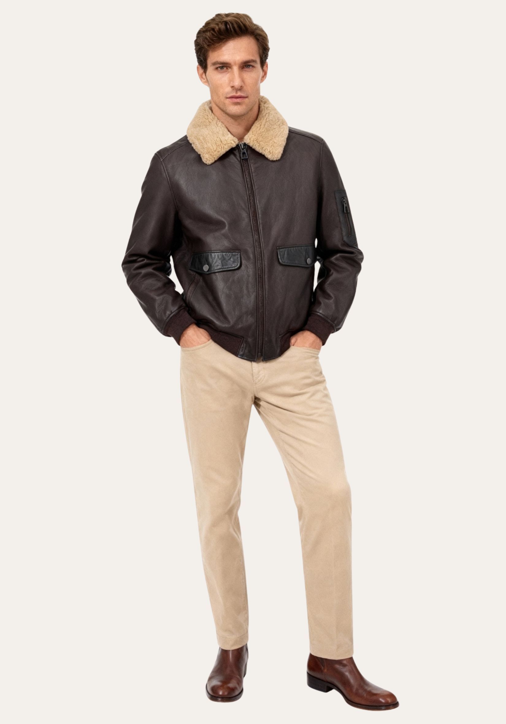 Jacke Chuck – Shearling trifft auf charakterstarkes Design