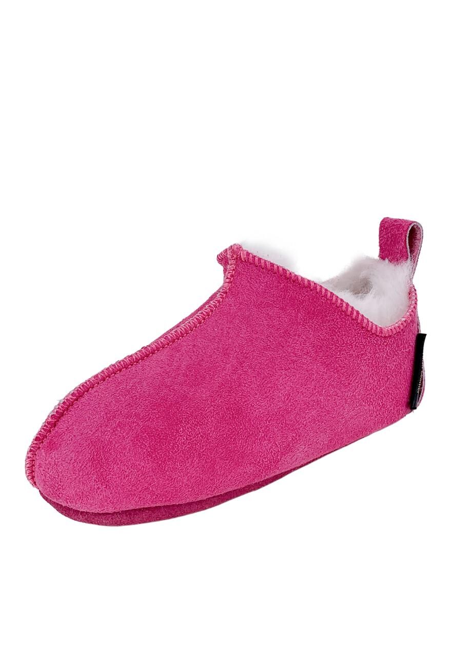 Lammfell Kinder Hausschuhe - BALI - Farbe: Pink | Schuhgröße: EUR 25/26