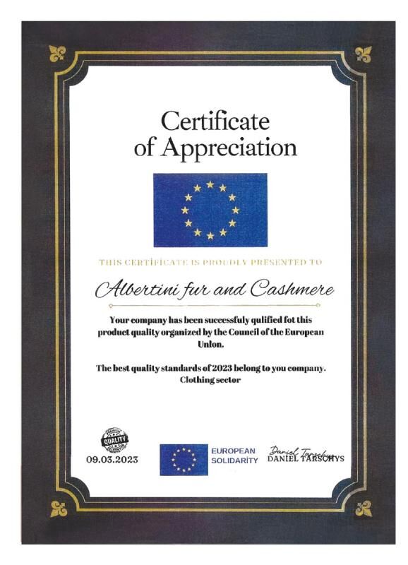 caschmere wool cerificate