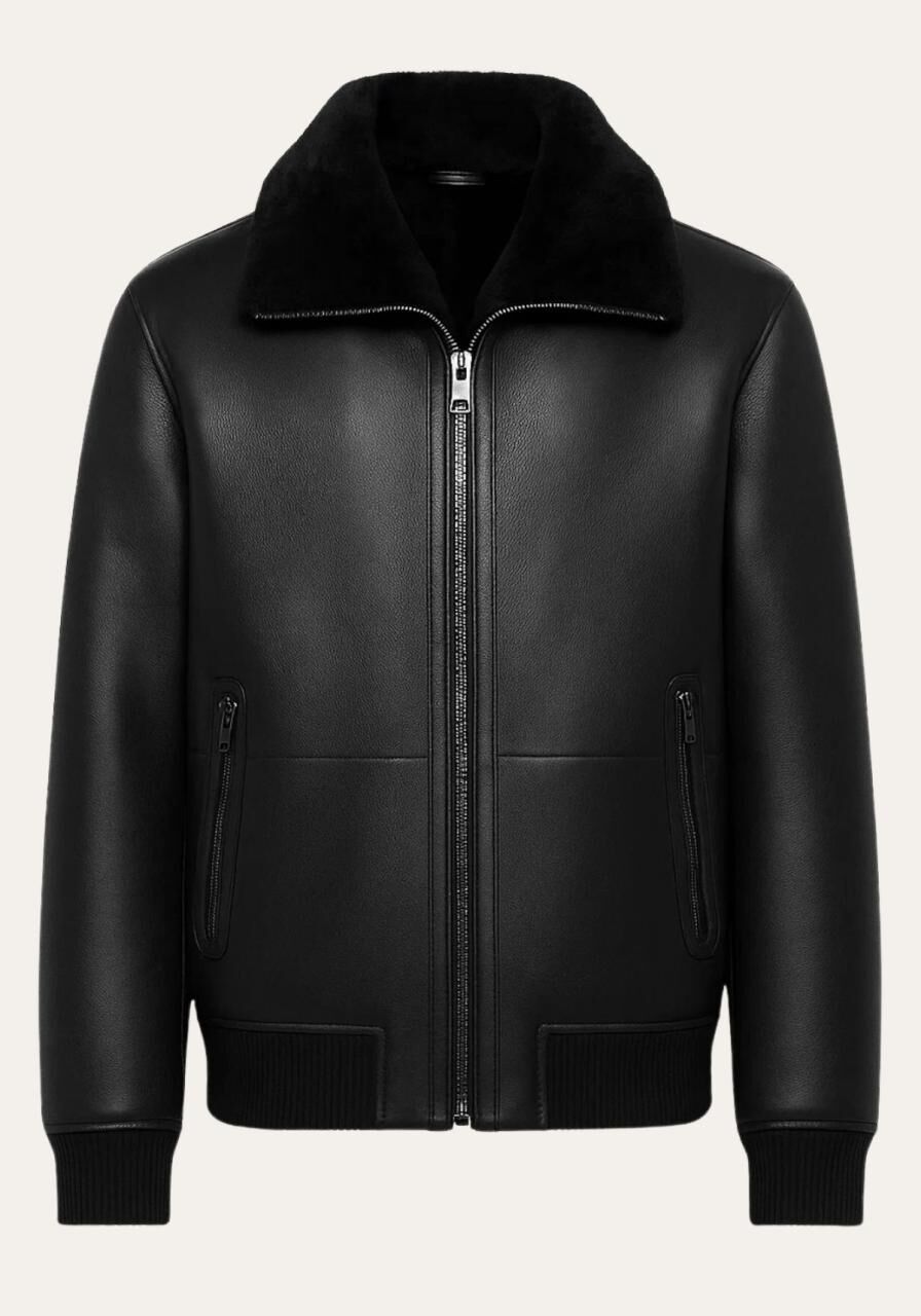 Edward - Shearling Blouson - Größe: 3XL