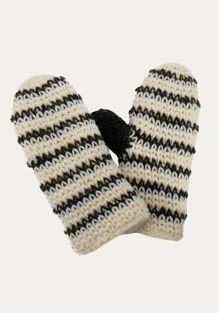 Bernie Handgestrickte Fausthandschuhe gefüttert RInge Mix -