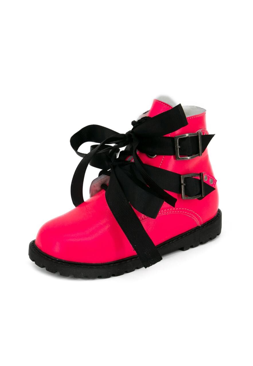 Lammfell Winterschuhe für Kinder Modell K-008 - Schuhgröße: EUR 26 | Farbe: Rosa