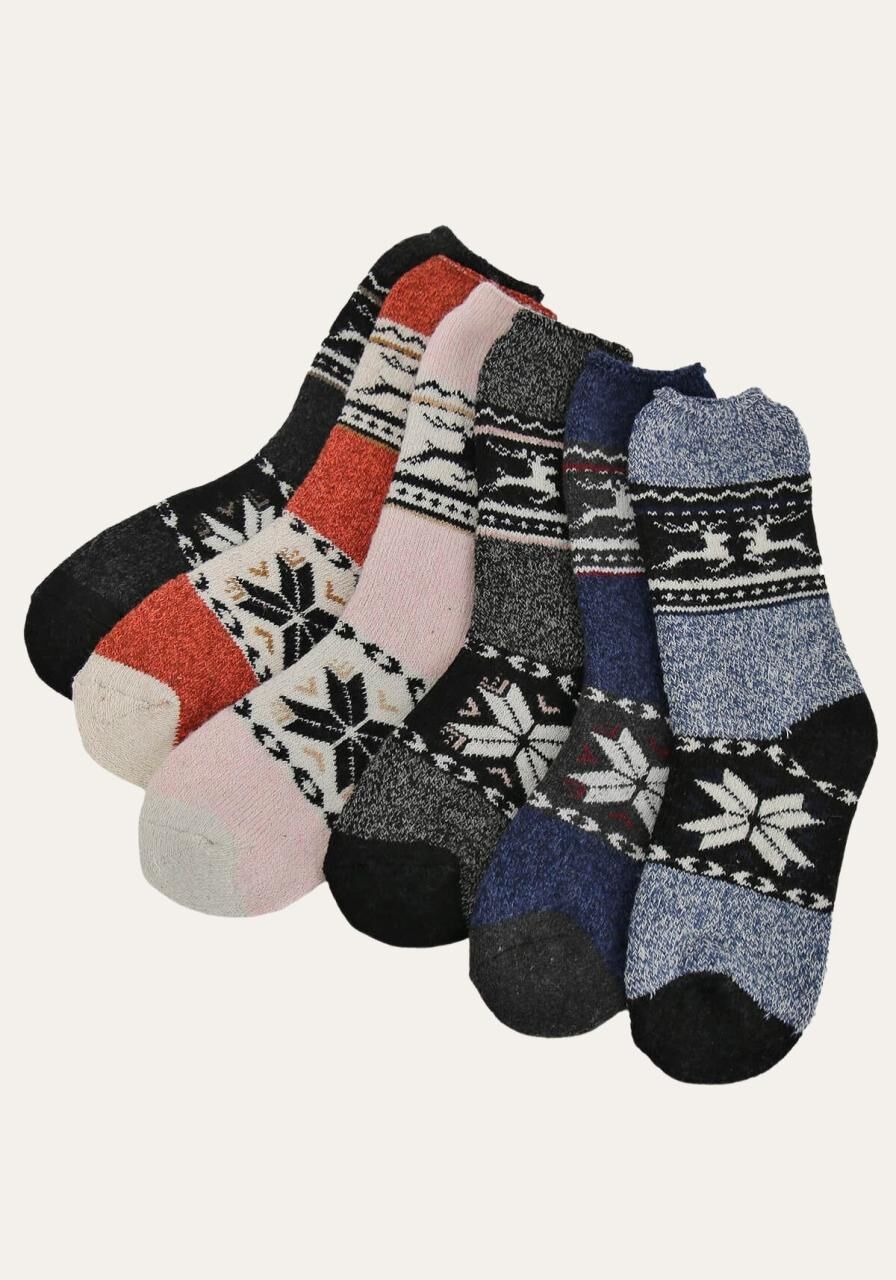 Alpaka Damen Wollsocken Rudolfine - Farbe: Schwarz | Größe: 35-38