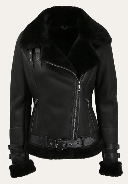 Lammfelljacke - MELLI BEESE SCHWARZ