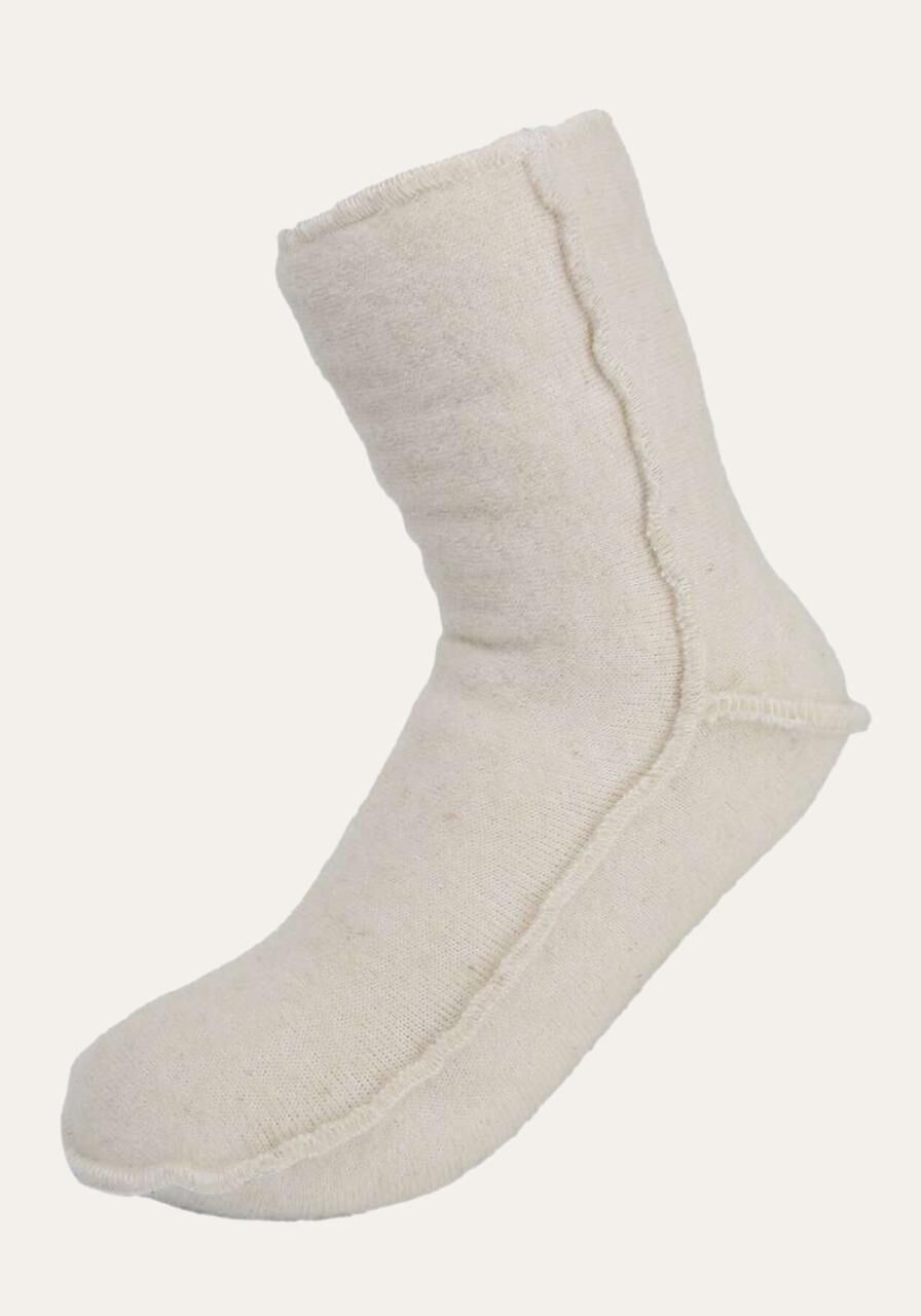 Socken aus Merinowolle MID elastisch - Farbe: Weiß | Größe: EUR 44-47