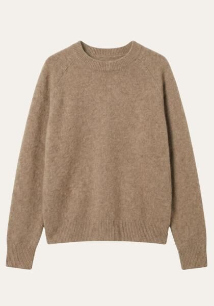 Damen Cashmere Sweater – Beige