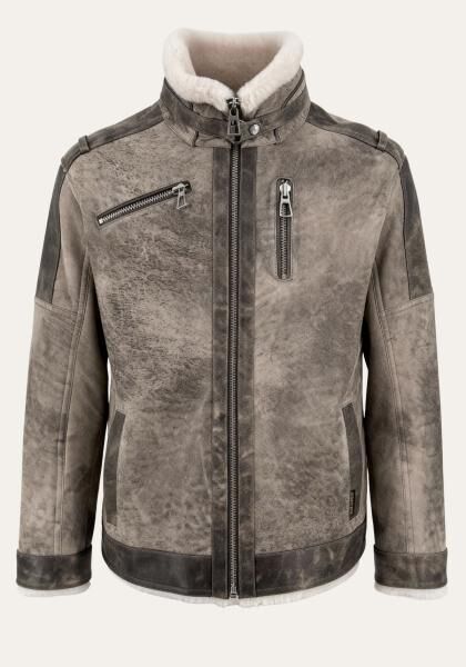 Vintage-Lammfelljacke Henrik – Raffinierter Look mit urbanem Anspruch