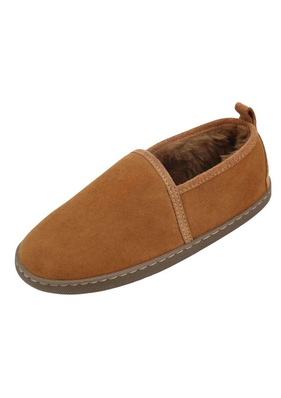 Lammfell Hausschuhe Hubert Karamell - Schuhgröße: EUR 46