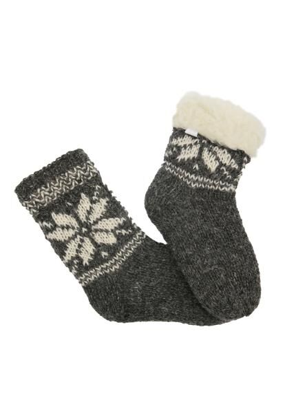 Hand-knitted Merino Wool Socks Lined Model 8