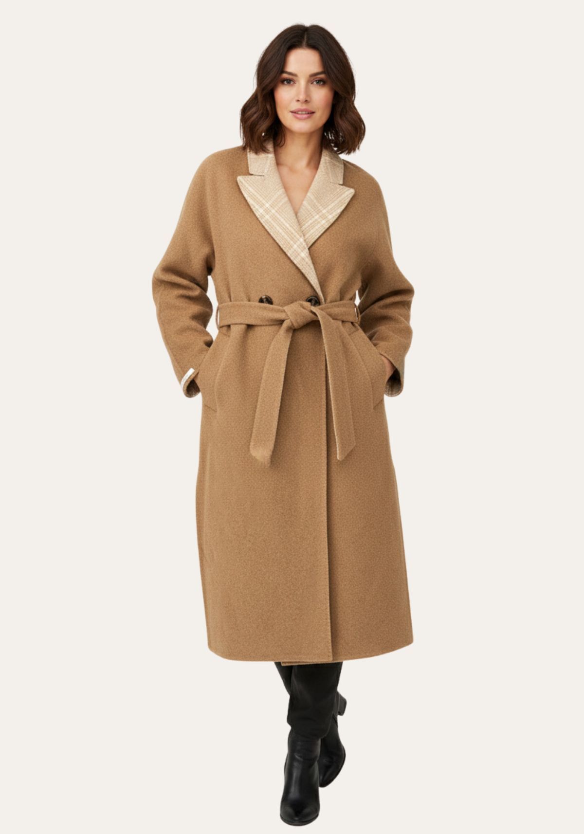 Mantel aus Wolle und Alpaka Mariella