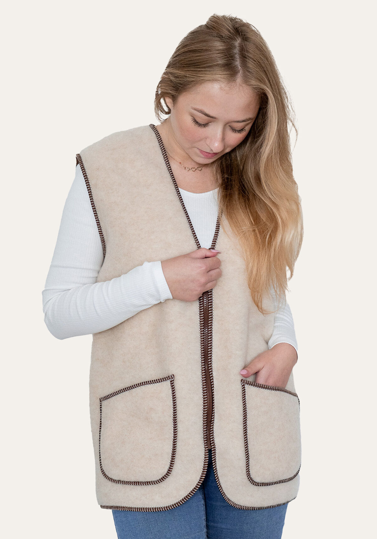 Wollweste - BEKA BEIGE