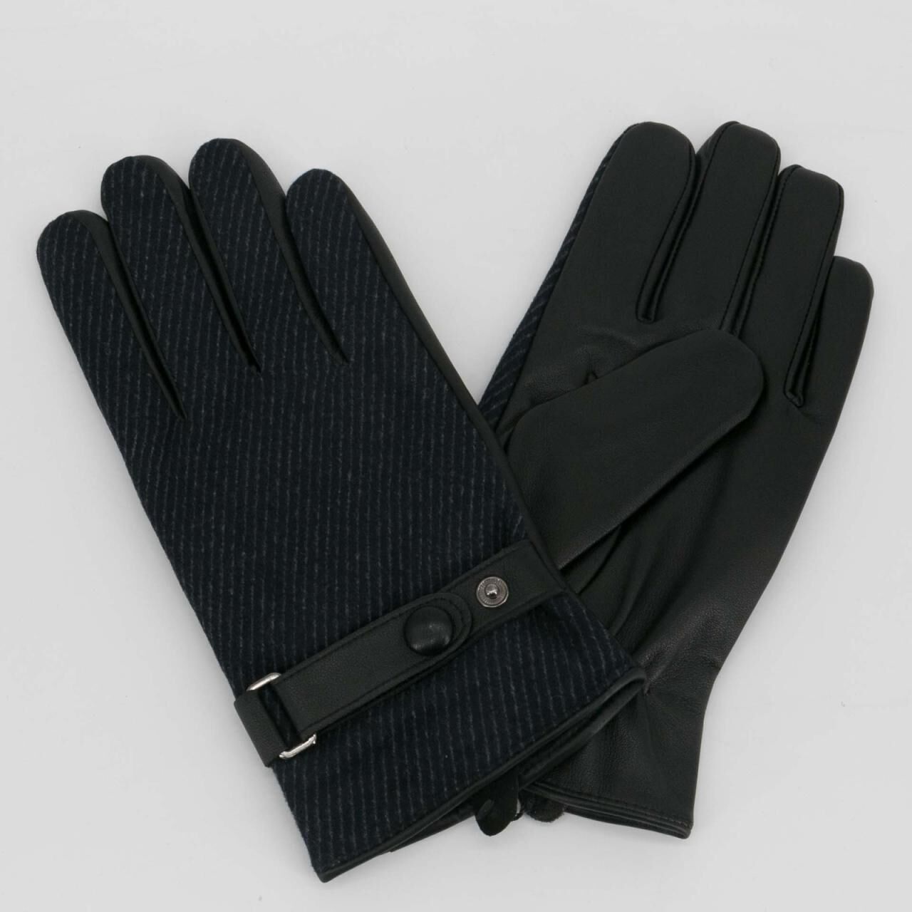 Herren Fingerhandschuhe aus Wolle Norman - Größe: S | Farbe: Blau