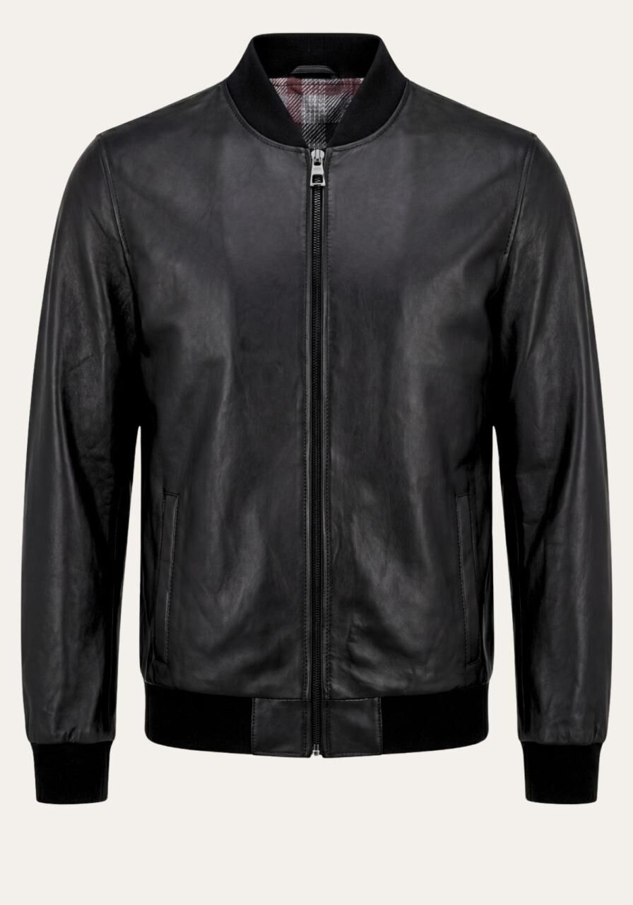 Lederblouson aus echtem Lammnappaleder – Modern, Elegant,... - Größe: XXL