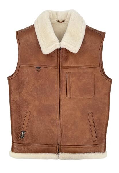 Lammfellweste - FIRMINIUS mit Kragen